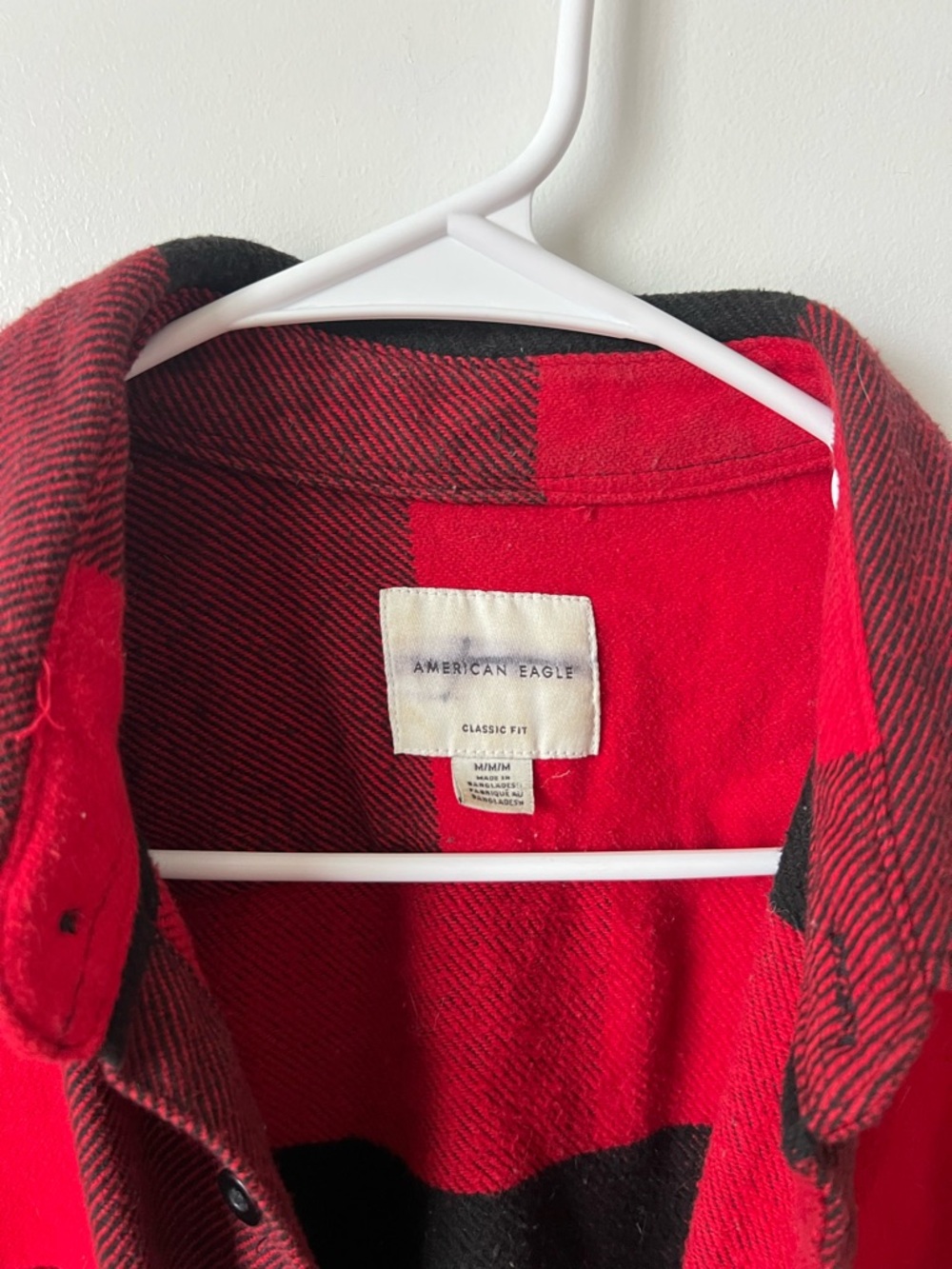 American Eagle plaid shacket jacket shirt - Picture 3 of 3